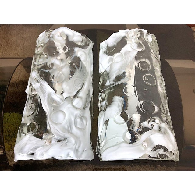 Vintage Wall Lights from Mazzega, 1970, Set of 2 For Sale - Image 6 of 11