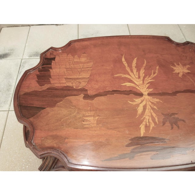 Art Nouveau Art Nouveau Three Tier Side Table Circa 1940s For Sale - Image 3 of 12