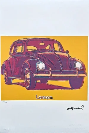 After Andy Warhol, Volkswagen Purple, 1980s, Lithograph