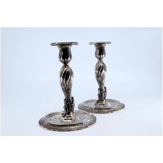 Silver Candelabras, Set of 2 For Sale - Image 3 of 10