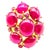Bochic "Orient" Vintage African Multi Ruby Ring Set In 18K Yellow Gold & Silver For Sale - Image 15 of 18