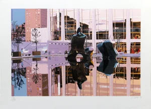 Lincoln Center Dusk, Fran Bull Screen Print