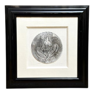 "Cendrillon" by Linda Le Kinff - Hand-Hammered Aluminum Relief (2001), Framed For Sale