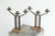 Art Deco Candleholders in Wrought Iron and Stone, 1920s, Set of 2 For Sale - Image 6 of 14