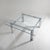 Square Coffee Table in Glass and Steel, 1970s For Sale - Image 12 of 12