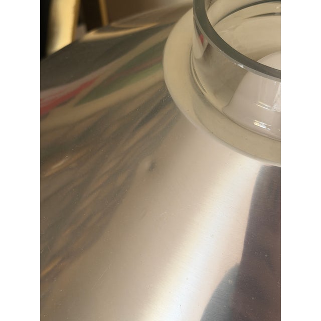 Mid-Century Modern 1970s Paul Mayen for Habitat Table Lamp With Large Metal Triangular Shade For Sale - Image 3 of 6