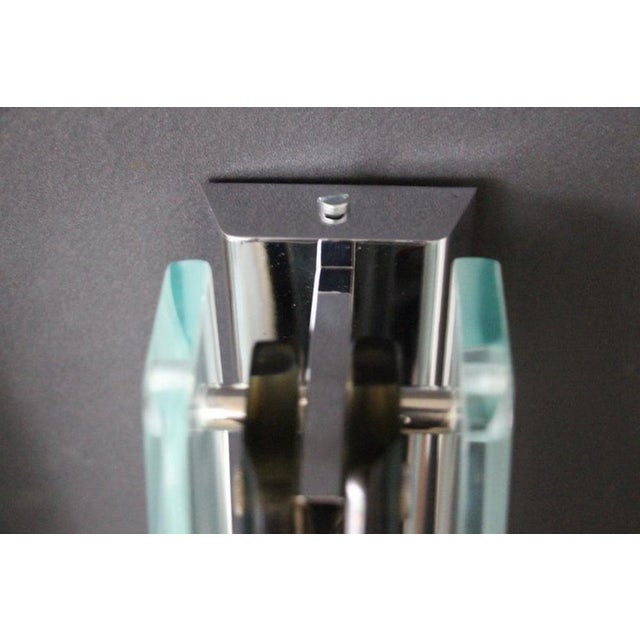 Sconces in Smoked and Light Green Glass in the style of Max Ingrand, 1960s, Set of 2 For Sale - Image 7 of 15