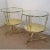 Metal Italian Solid Brass Two Tier Side Tables With Recessed Glass Tops a Pair For Sale - Image 7 of 10