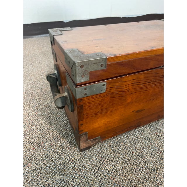 This great camphor box has a great look and style. The piece has nice metal corners and the lid is held on well. The wood...