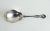 Wallace silverplate serving spoon in the Hibiscus pattern. Marked 1835 R Wallace on back, minor surface scratches.