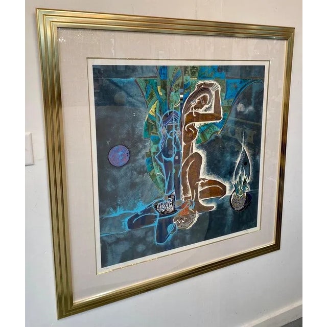 Abstract Expressionism Lu Hong Limited Edition Serigraph Entitled "Spirit of Tropics" Hand Signed For Sale - Image 3 of 10