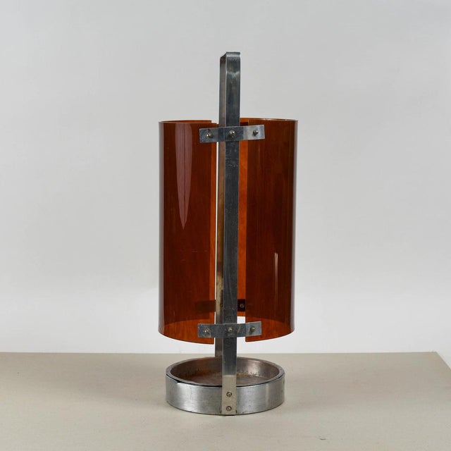 Vintage Metal and Acrylic glass Umbrella Stand by Fontana Design For Sale - Image 6 of 8