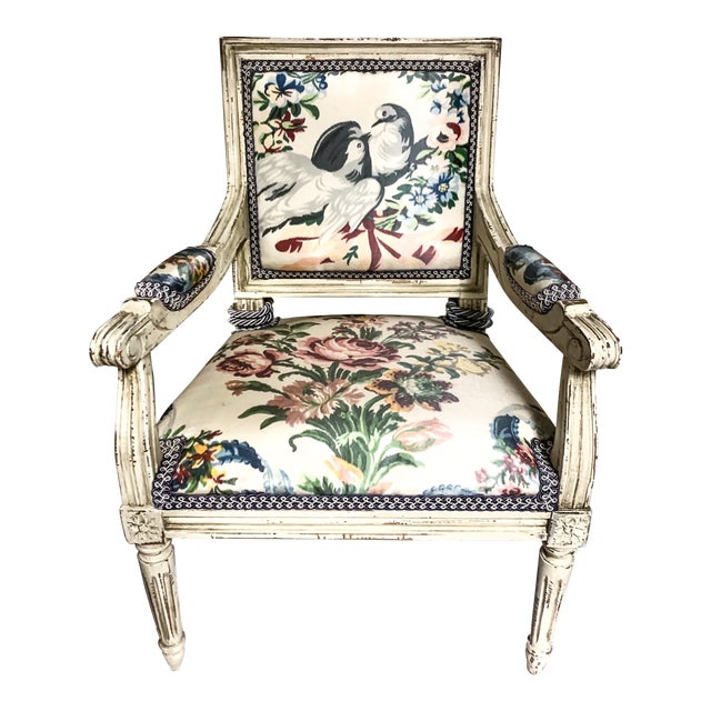 Mid 20th Century French Child’s Bergere Chair For Sale
