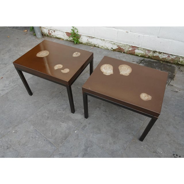Belgian Side Tables attributed to Ado Chale, 1970s, Set of 2 For Sale - Image 16 of 18