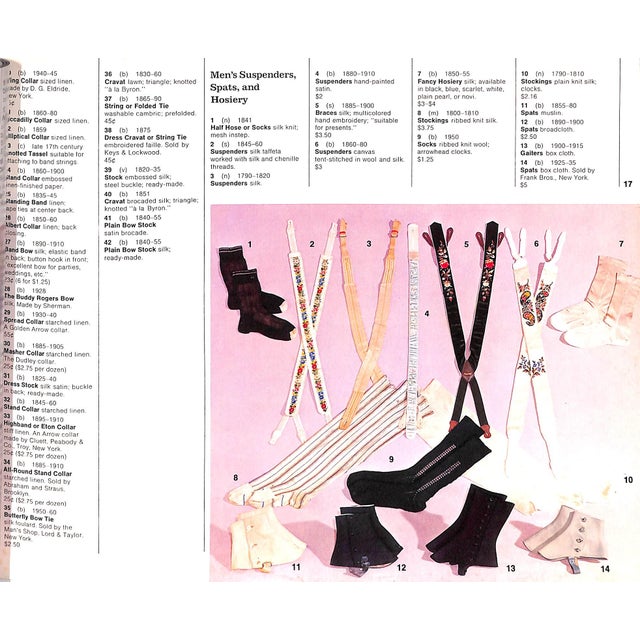 Paper "Of Men Only: A Review of Men's and Boys' Fashions, 1750-1975" 1976 For Sale - Image 7 of 17