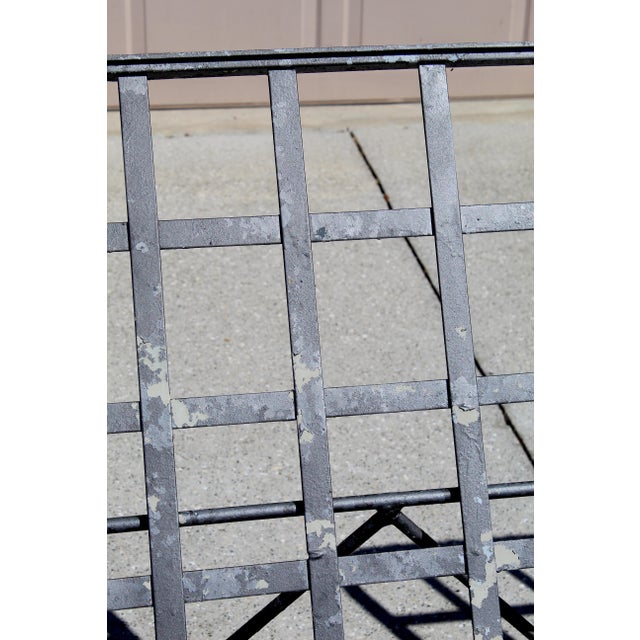 Vintage Cast Aluminum Patio Chaise Lounge Chairs – Set of 2 – Attributed to Woodard – Hollywood Regency Outdoor Loungers For Sale - Image 11 of 17