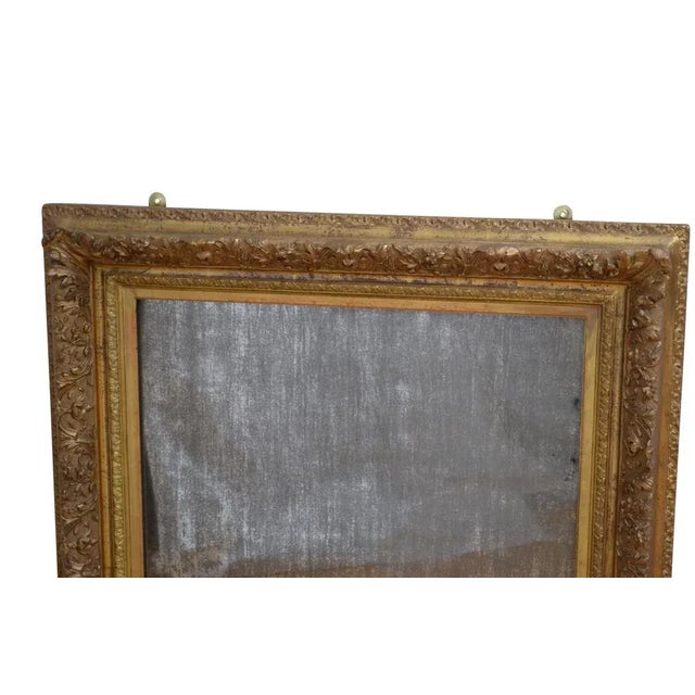 Antique Giltwood Wall Mirror, 1870 For Sale - Image 9 of 13