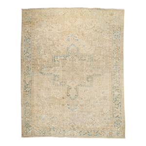 Antique Zabihi Collection Heriz Rug
