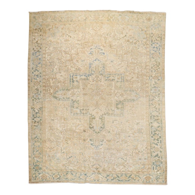 Antique Zabihi Collection Heriz Rug - 8'1" x 10'1" For Sale