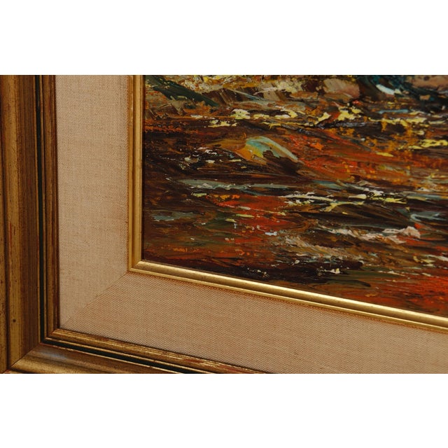 20th Century Impasto Forest Painting For Sale - Image 4 of 6