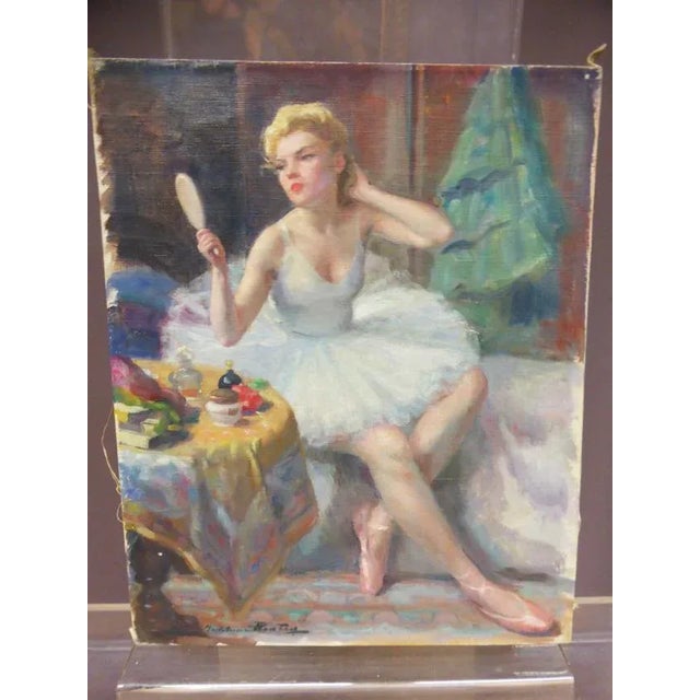 Antique Painting by Madeleine Plantey For Sale - Image 8 of 9