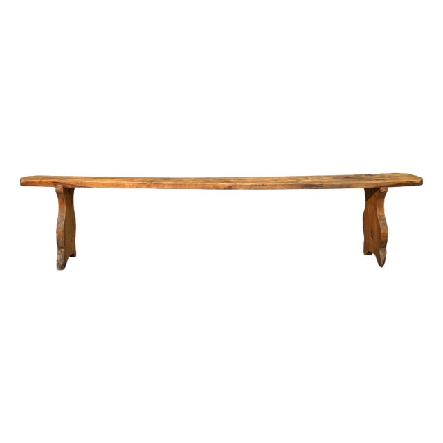 Antique Fir Bench, 1800 For Sale