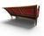 French French Louis Philippe Style Walnut Settee in Burgundy Velvet, C. 1900-1930 For Sale - Image 3 of 5