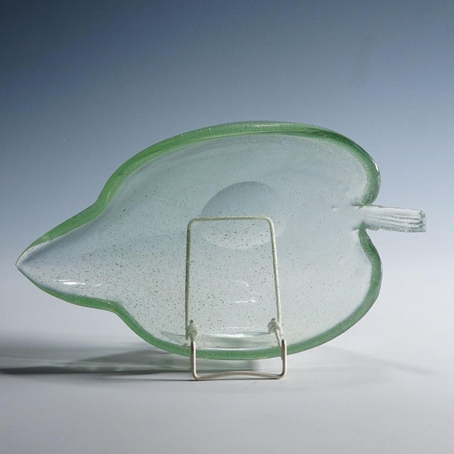 1930s Rare Art Glass Bowl by Tyra Lundgren for Venini, Murano 1937 For Sale - Image 5 of 9