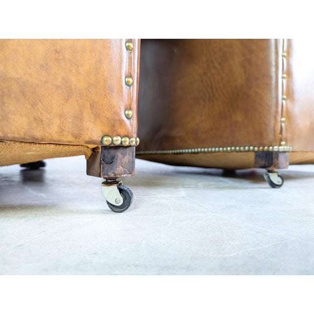 Brown Handmade Chesterfield Armchair, England, 1920 For Sale - Image 8 of 11