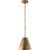 Transitional Thomas O'Brien for Visual Comfort Signature Goodman Petite Hanging Shade in Hand-Rubbed Antique Brass with Hand-Rubbed Antique Brass Shade For Sale - Image 3 of 4
