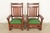 Mission Stickley Brothers Style Antique Mission Oak Arts & Crafts Rocking Chairs, Pair For Sale - Image 3 of 9