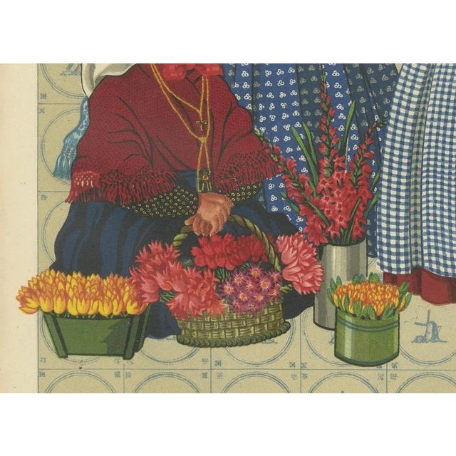 Traditional Market Scene in 's Hertogenbosch (Bois-le-Duc), North Brabant, c.1890 This vivid and highly detailed costume...