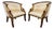Maitland-Smith Bergère Lounge Chairs With Gilt Parcel Swan Heads - A Pair For Sale
