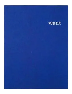 1990 "The Want Portfolio (Blue)" Minimalist Silkscreen Print by William Anastasi