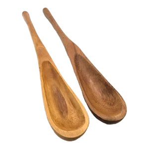 1980s Dansk Wood Salad Servers, a Pair