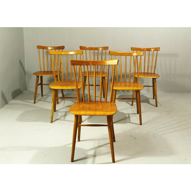 Bistro Chairs from Ton, 1970s, Set of 6 For Sale - Image 11 of 11