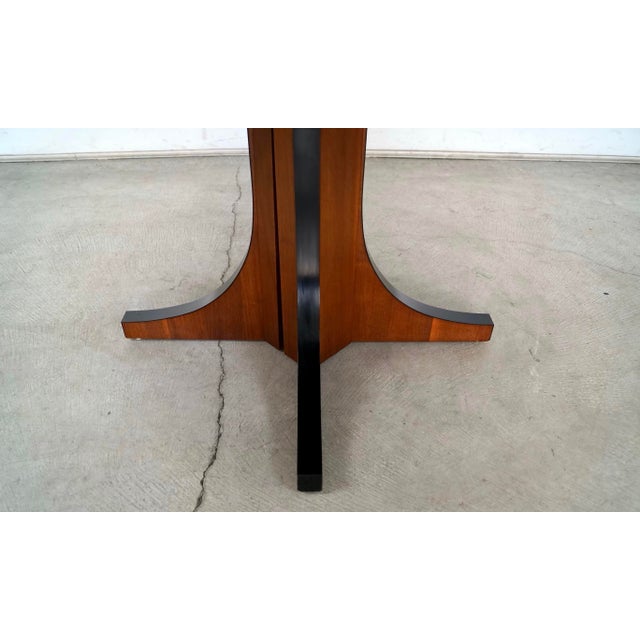1960’s Mid-Century Modern John Kapel Walnut X Dining Table For Sale - Image 11 of 12