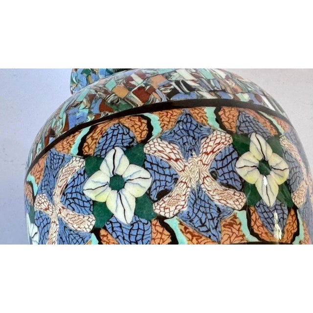 Mid-Century Glazed Earthenware Vase by Jean Gerbino, France, 1960s For Sale - Image 11 of 13