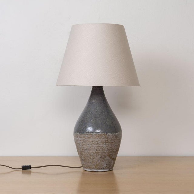 1950s 1950s Large French Ceramic Table Lamp For Sale - Image 5 of 12