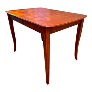 Vintage Solid Cherry French Country Tapered-Leg Extension Dining Table