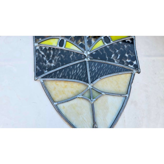 Stained Glass Owl Window, 1960s For Sale - Image 4 of 9