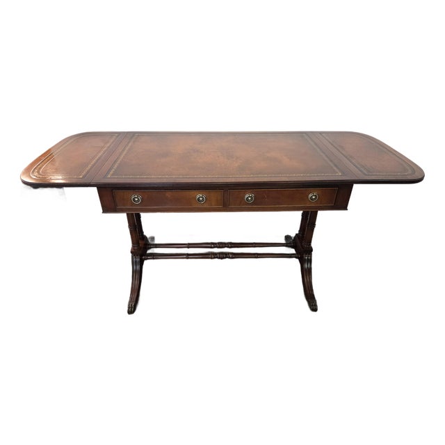 Antique Sofa Table Desk Library Table Mahogany Console Table For Sale