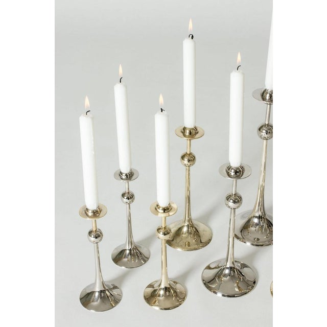 1970s Saturn Candleholders by Kjell Engman, 1979, Set of 14 For Sale - Image 5 of 9