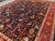 Shabby Chic Persian Navy/Orange Kafkaz Rug 8'2 X 10'0 For Sale - Image 9 of 10