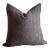 Custom Made Coco Brown Alpaca Wool Accent Pillow With Insert For Sale