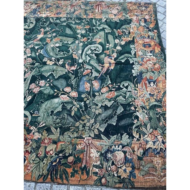 Immerse yourself in the allure of this mid-20th-century French tapestry, showcasing a design inspired by a 16th century...