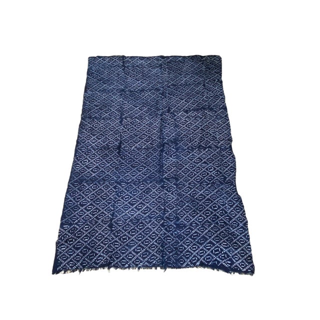 1980s Fine Weaving Dogon Mali Indigo Mud Cloth Textile For Sale - Image 5 of 13