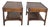 Vintage Mahogany Side Tables, 1920, Set of 2 For Sale