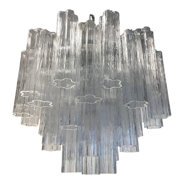 Italian Sputnik Murano Glass "Tronchi" Chandelier For Sale