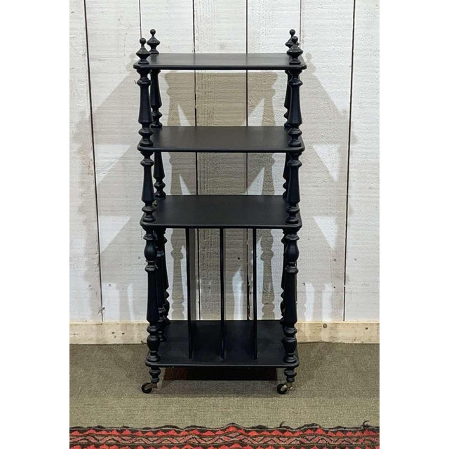 Black Blackened Wood Music Stand, Late 19th Century For Sale - Image 8 of 8